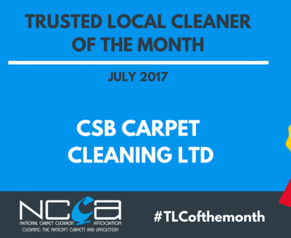 Trusted Local Cleaner for July - CSB Carpet Cleaning Ltd