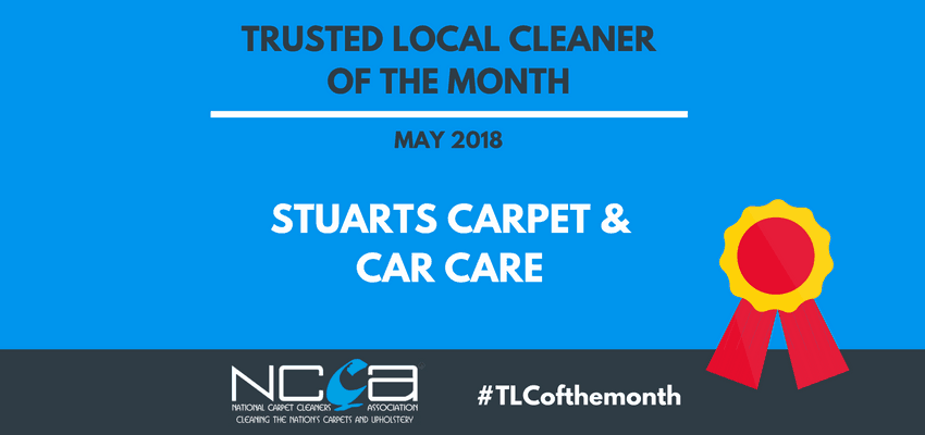 Trusted Local Cleaner for May 2018 - Stuarts Carpet & Car Care