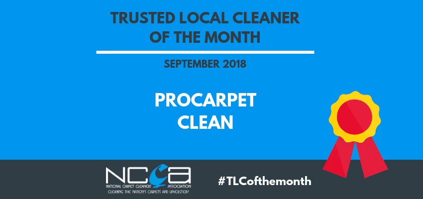 #TLCofthemonth - September 2018 - ProCarpet Clean